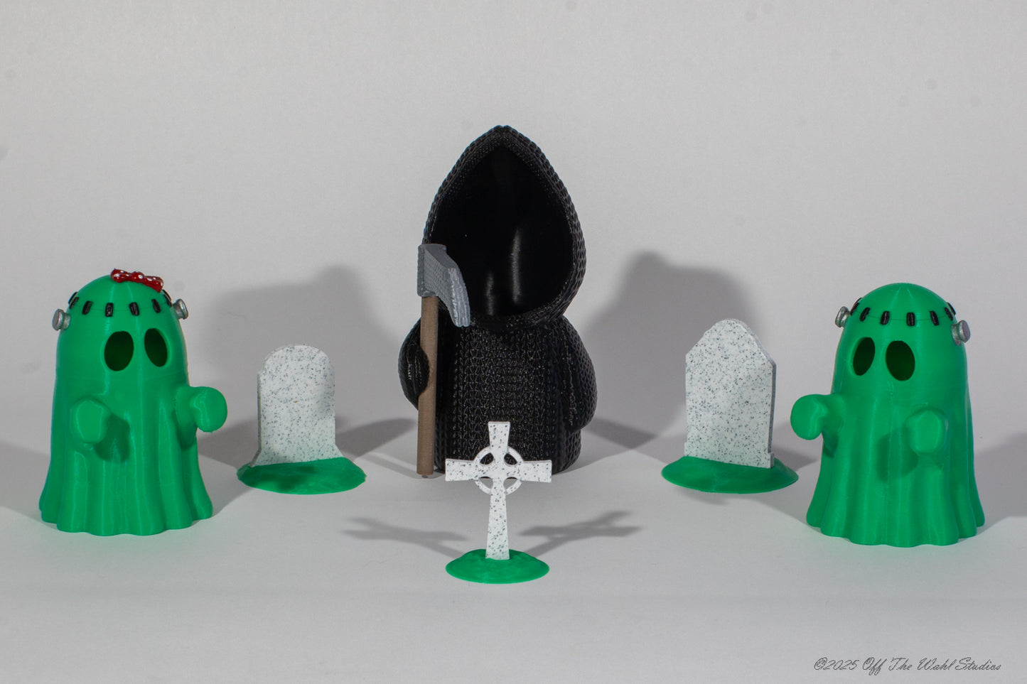 Mr. & Mrs. Frankenstein with The Grim Reaper Luminaries