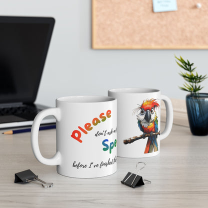 Macaw Needs Coffee Ceramic Mug