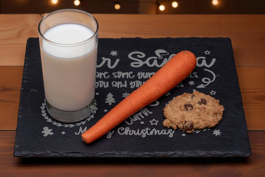 Slate Santa's Cookies Platter