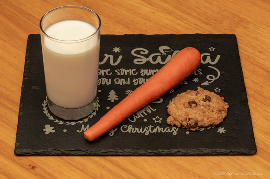 Slate Santa's Cookies Platter