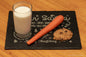 Slate Santa's Cookies Platter