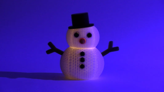 Snowman Tealight Luminary